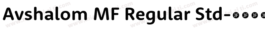 Avshalom MF Regular Std字体转换